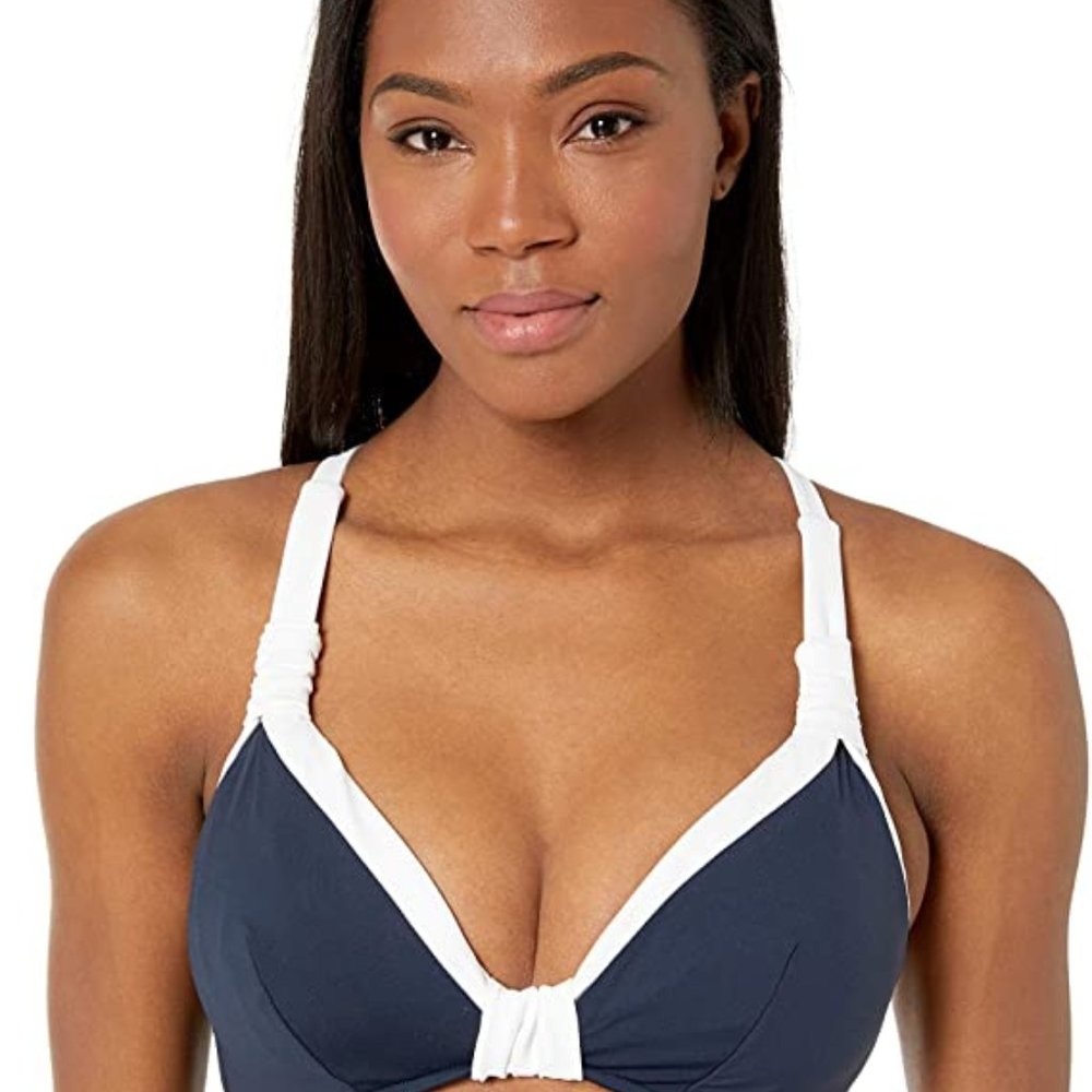 Seafolly Women's Block Party F Cup Halter Bikini